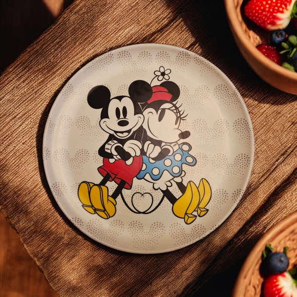 Disney Other - NEW Disney Mickey and Minnie Mouse 4 Pack Melamine Plates 10" New With Tags